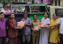 कचरावेचक महीला, घंटागाडी महिला व वृत्तपत्र विक्रेत्या महीलांची भाऊबीज