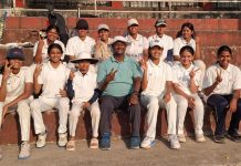 एस.बी.पाटील स्कूलच्या मुलींची विभागीय क्रिकेट स्पर्धेत उत्कृष्ट कामगिरी