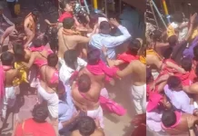 ज्योतिबा मंदिरात पुजाऱ्यांचा मिळून दोन भाविकांवर लाथा-बुक्क्यांनी हल्ला