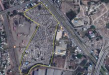 आनंदनगर झोपडीधारकांची तात्पुरती व्यवस्था गांधी स्मारका शेजारी