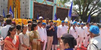 राष्ट्रवादी काँग्रेसच्यावतीने भारतरत्न डॉ.बाबासाहेब आंबेडकर यांना जयंती निमित्त अभिवादन..